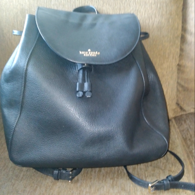 Kate Spade Large Black Leila Backpack
